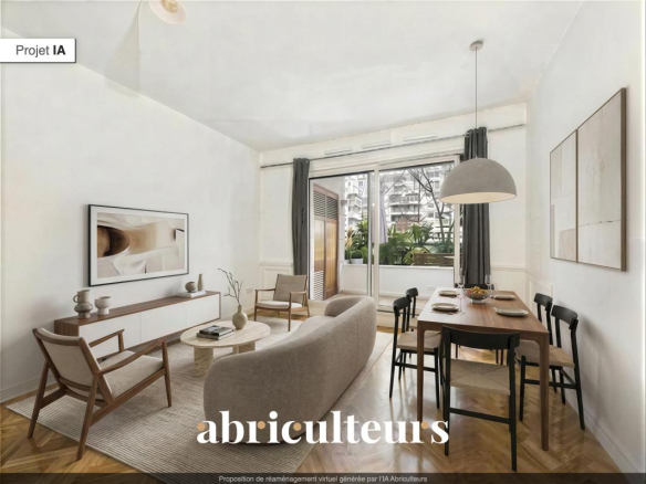 Levallois ? Appartement de standing 3/4 pièces avec terrasse de 21 m², parking et vue sur verdure