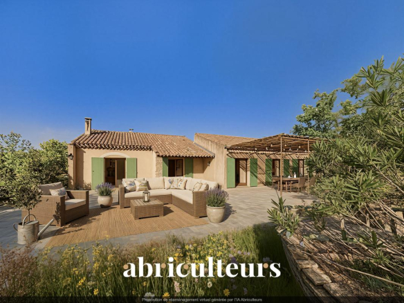 Charmante maison T6 de 180m² sur un terrain d’ 1 hectare à vendre à Rognes (13840)