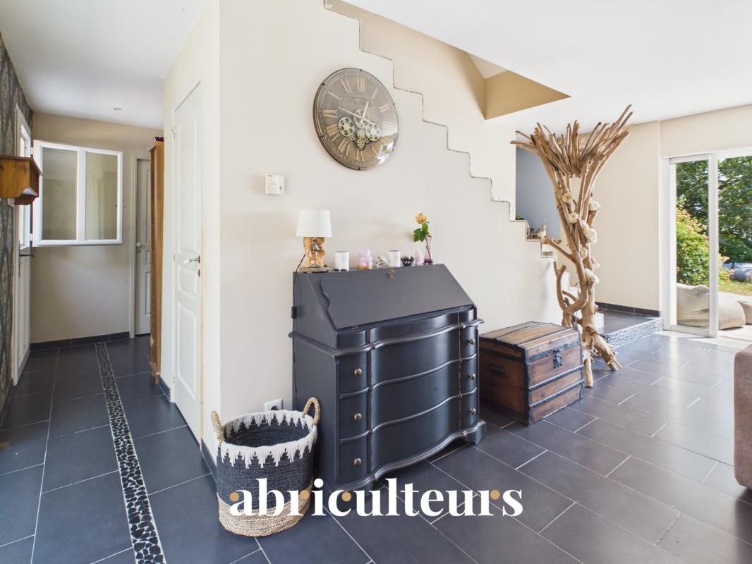 Interior of a villa in Callian Interior of a spacious villa with modern decor and staircase, located in Callian.