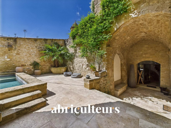 Somptueuse maison T5 avec cour et bassin à Rognes 13840