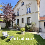 Family house with green garden without vis-à-vis-Center de Courbevoie
