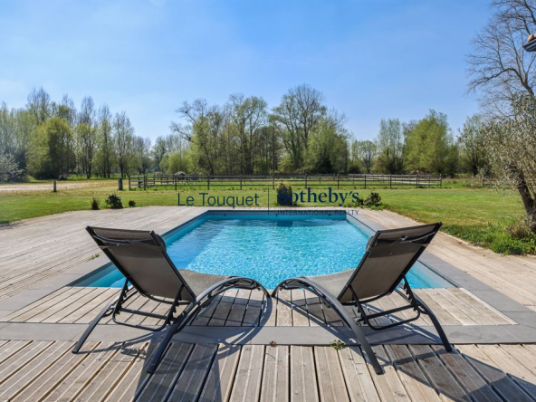 Touquet proche – Propriété d’Exception avec Dépendance, Piscine & Installations Équestres